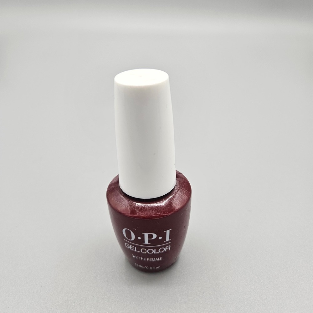 OPI GelColor We the Female Deep Red Burgundy Soak-Off Gel Polish GC W64 0.5oz